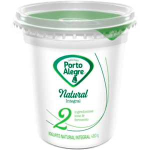 IOGURTE PORTO ALEGRE POTE 480G NATURAL INTEGRAL